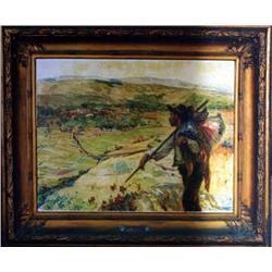 Jos&#233; Malhoa - portuguese school - oil on canvas 80