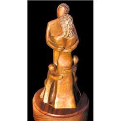 Four In The Family by Natalie Krol Bronze Sculpture