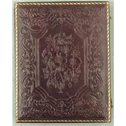 Antique Tintype Photo in Lovely Gutta Percha Frame