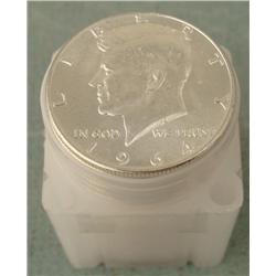 Roll 1964 Kennedy Gem UNC 20 Silver Half Dollars