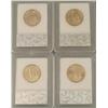 Image 2 : 4 Presidential Gold Finished MS70 2007-08 Sharp Coins