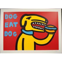 DOG EAT DOG RED MARCO Pop Art Print Wild & Wooly