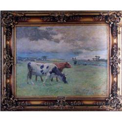 Souza pinto - Portuguese paint - 68x69cm - signed