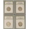 Image 1 : 4 Diff Slabbed State Quarters Graded MS70, Satin Finish