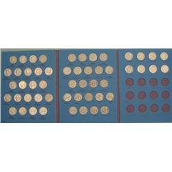 Jefferson Nickel Set 1962-88 52 Coins XF-UNC in Folder