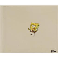 Mad SpongeBob Original Cel Animation Art Hand Out Cool