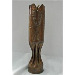 Brass Shell Casing 50mm Trench Style Oil Lamp