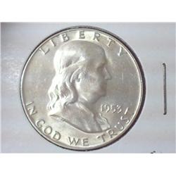 1953-D FRANKLIN HALF DOLLAR (UNC)