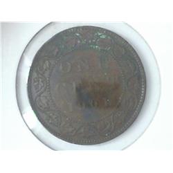 1901 CANADA LARGE CENT (EXTRA FINE)