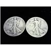 1943-P/S WALKING LIBERTY HALF DOLLARS 2 COINS