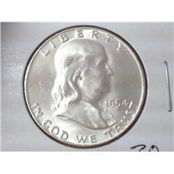 1954-D FRANKLIN HALF DOLLAR (UNC)