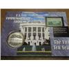 Image 1 : 1992-W WHITE HOUSE SILVER DOLLAR & STAMP SET PF