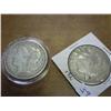 Image 1 : 1921-P/S MORGAN SILVER DOLLARS 2 COINS
