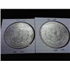 Image 2 : 1885 & 1886 MORGAN SILVER DOLLARS (AU)