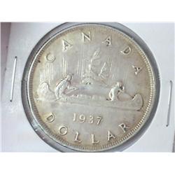 1937 CANADA SILVER DOLLAR
