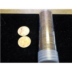 ROLL OF 1949-S LINCOLN CENTS (UNC) RED