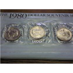 1980-P/DS SBA DOLLAR SOUVENIR SET (UNC)