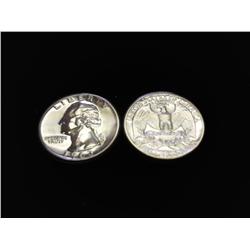 2-1963 WASHINGTON SILVER QUARTERS (GEM PROOF)