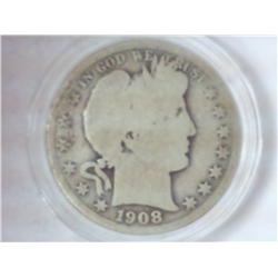 1908-O BARBER HALF DOLLAR
