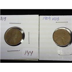 1909 & 1909-VDB LINCOLN CENTS (UNC)