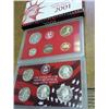 Image 2 : 2001 US SILVER PROOF SET BETTER DATE