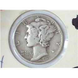 1931-S MERCURY DIME (VERY FINE)