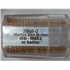 Image 1 : ROLL OF 20-2008 VAN BUREN $'S ICG MS63 OR BETTER