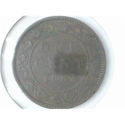1882-H CANADA ONE CENT