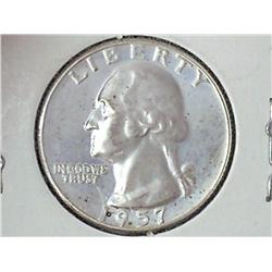 1957 WASHINGTON SILVER QUARTER PROOF