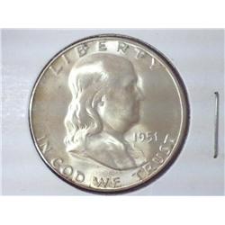 1951-S FRANKLIN HALF DOLLAR (UNC)