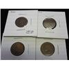 1866, 93, 97 & 04 INDIAN HEAD CENTS