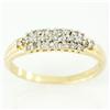 Image 1 : 0.34Ct Genuine 27 Diamond Yellow 9K Gold Ring (JEW-9111X)