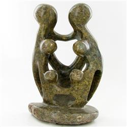 4335ct Handcarved Zimbabwe Serpentine Dancers (MIN-000059)
