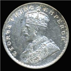 1919B India Silver Rupee High Grade Rare Variety (COI-6652)