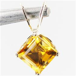1.66ctw Citrine 14k Gold Pendant (JEW-2928)
