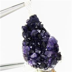 64.39ctw Uruguay Amethest & Silver Pendant (JEW-3022)