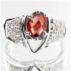 20.51ctw Garnet Sterling Ring (JEW-2885)