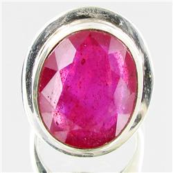 101.48ctw Mozambique Ruby Sterling Ring (JEW-2760)