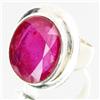 Image 2 : 101.48ctw Mozambique Ruby Sterling Ring (JEW-2760)