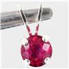 Image 1 : 1.65ctw Ruby Sterling Pendant (JEW-2681)