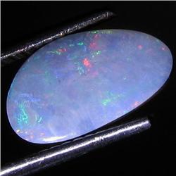1ct Australian Black Opal Doublet Full Fire (GEM-31465)