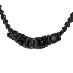 Chinese Handcarved Agate Pendant Choker Necklace (ANT-1358)