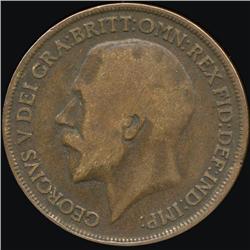 1915 Britain 1p F/VF ERROR (COI-8896)