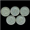 Image 1 : 1939 Britian 3p Silver XF/AU 5pcs (COI-8826)
