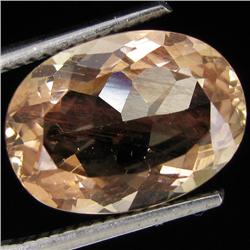 5.40ct Clear Champagne Oregon Sunstone Oval (GEM-30976)