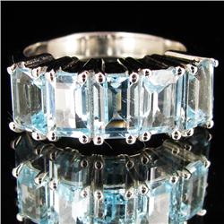 34.22ctw Blue Topaz Sterling Ring (JEW-2848)