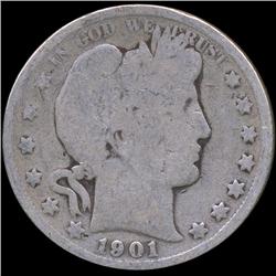 1901 Barber 50c Circulated (COI-8774)