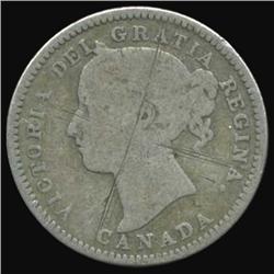 1883H Canada 10 Cent Better Grade Scarce Date (COI-7106)