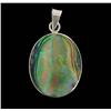 Image 2 : Sterling Shell Oval Pendant (JEW-1924)