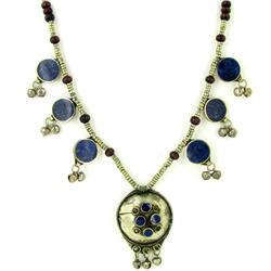 Tibet Lapis Nickel Pendant Choker Necklace (ANT-1369)
